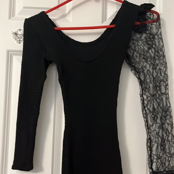 VINTAGE MADONNA LACE BLACK 👗 DRESS - Picture 13 of 17